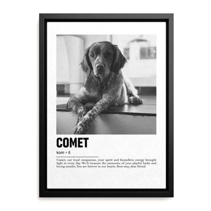 custom pet art made for a special fathers day dog dad gift idea