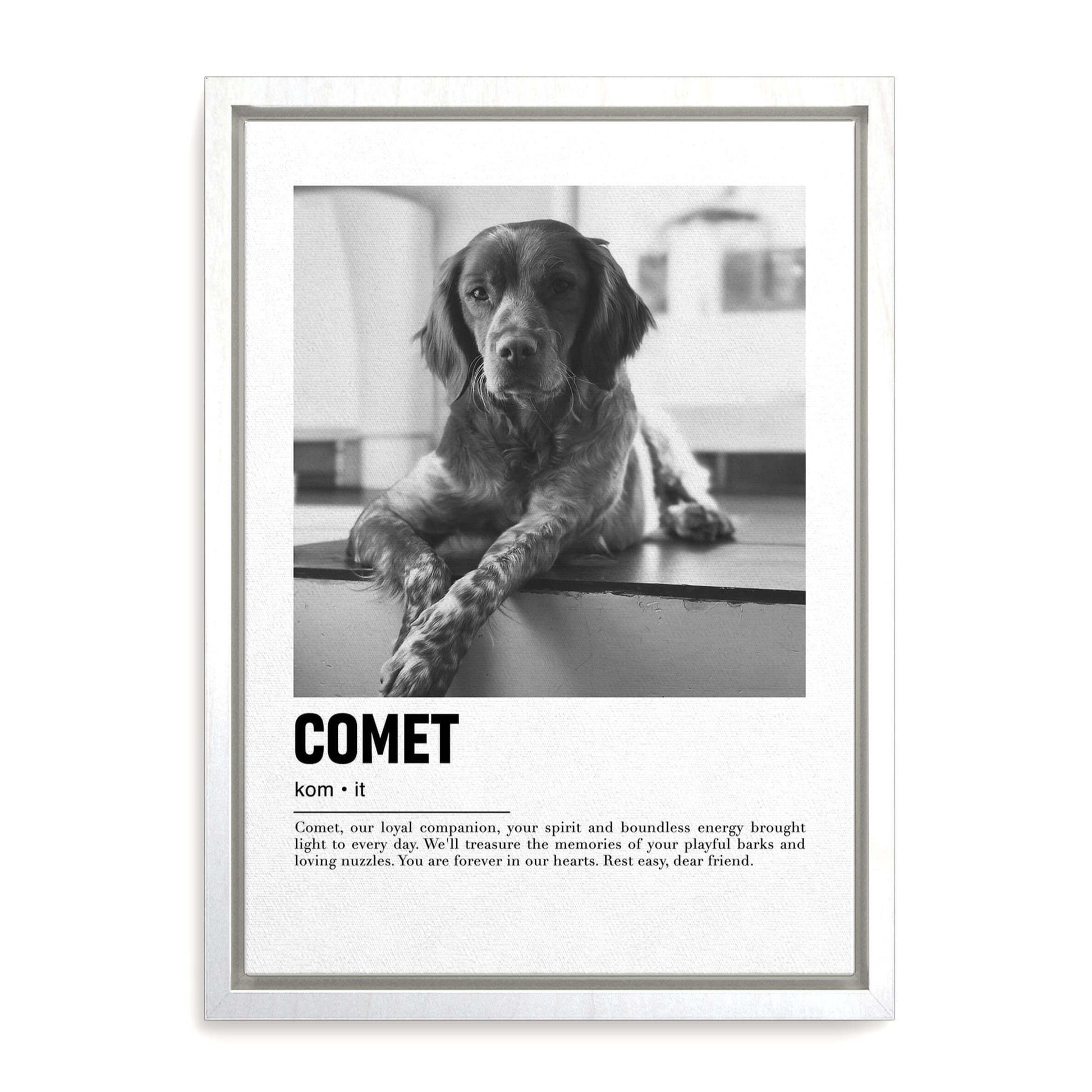 custom pet art made for a special fathers day dog dad gift idea