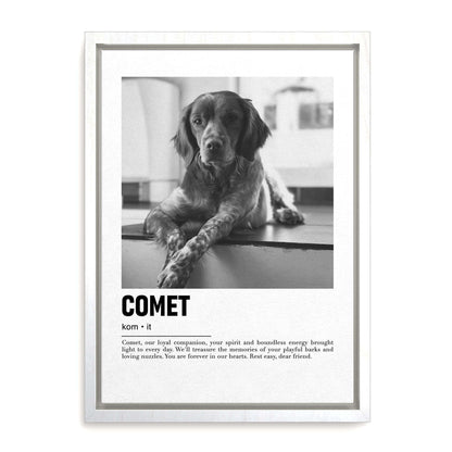 custom pet art made for a special fathers day dog dad gift idea