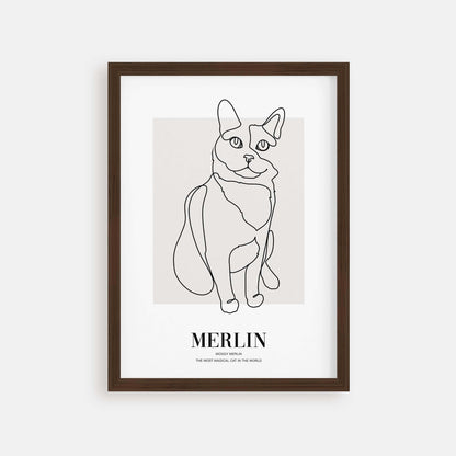 cat memorial art gift idea
