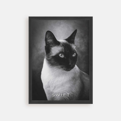 cat memorial art gift ideas in personalized frame