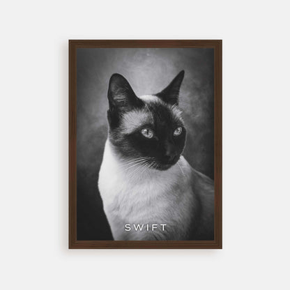 cat memorial art gift ideas in personalized frame