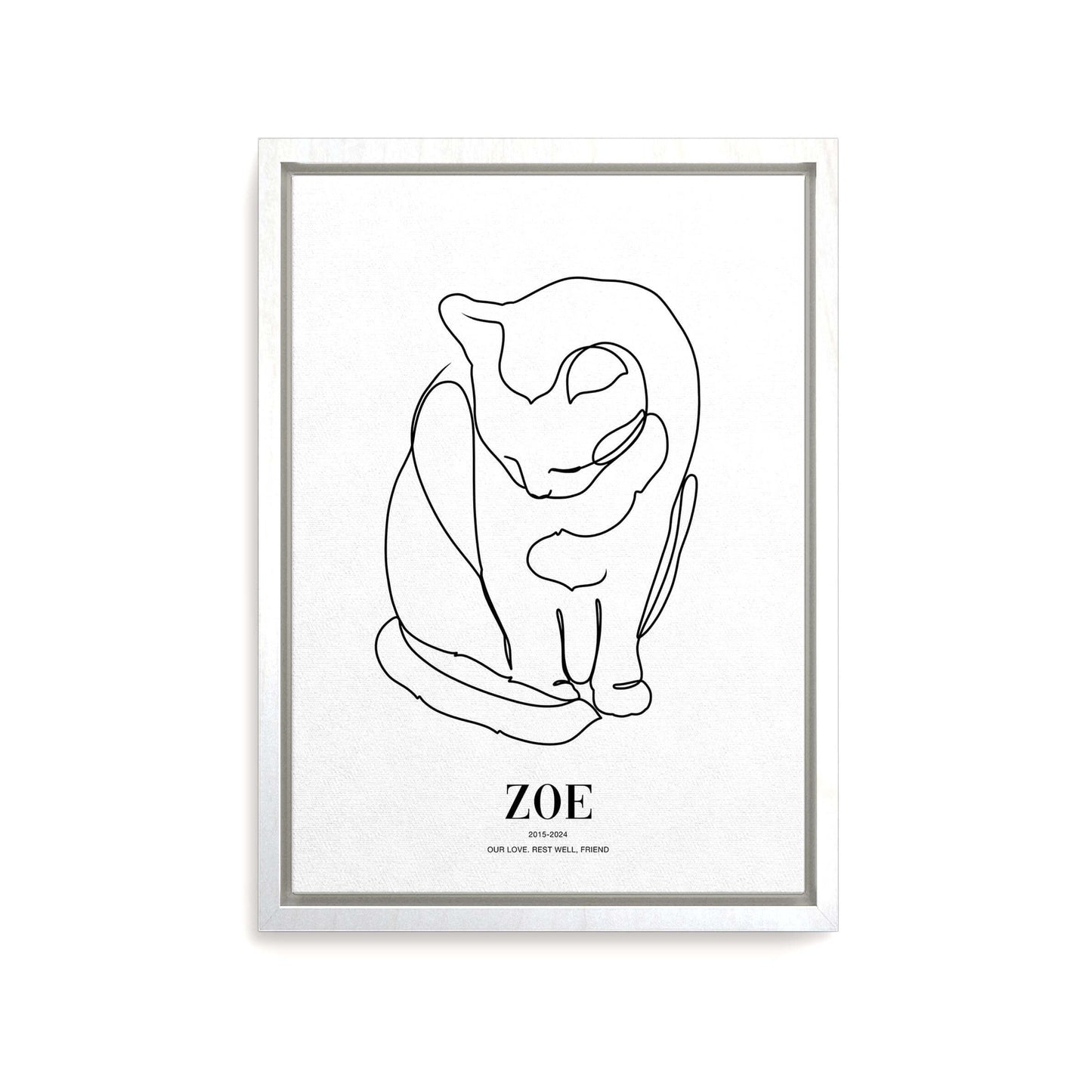 cat memorial gift pet art