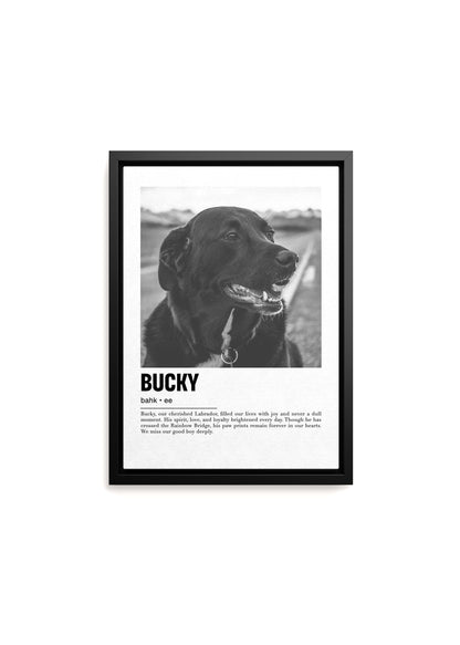 Unique Pet Memorial Ideas - Parisian Custom Pet Canvas