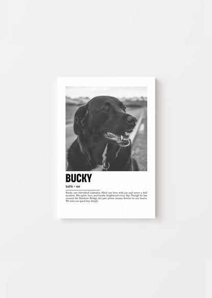 Unique Pet Memorial Ideas - Parisian Custom Pet Canvas