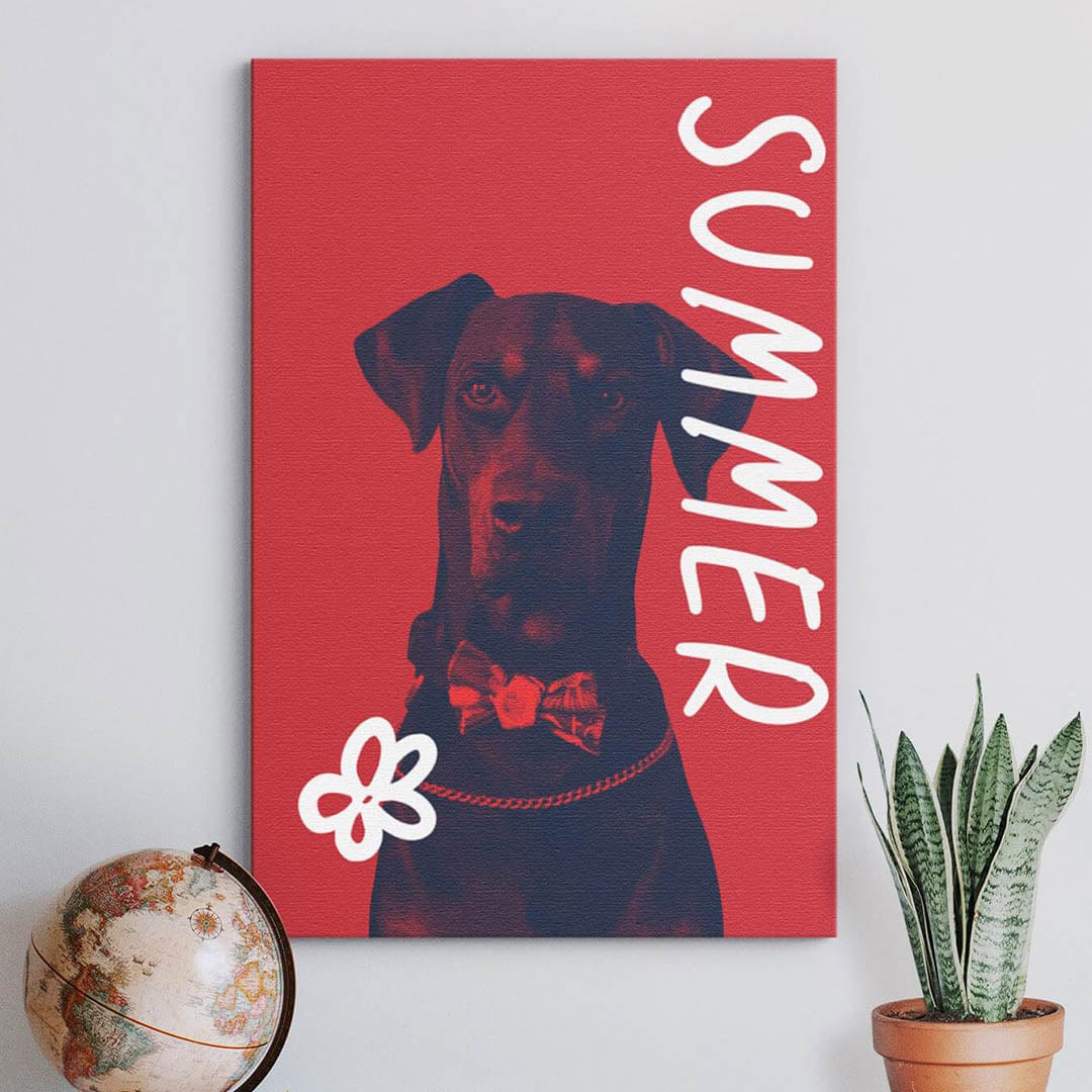 Vogue Duotone - Custom Pet Canvas