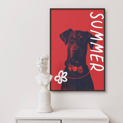 Vogue Duotone  - Custom Pet Poster - Vogue Paws