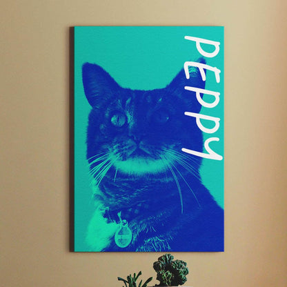 Vogue Duotone - Custom Pet Canvas