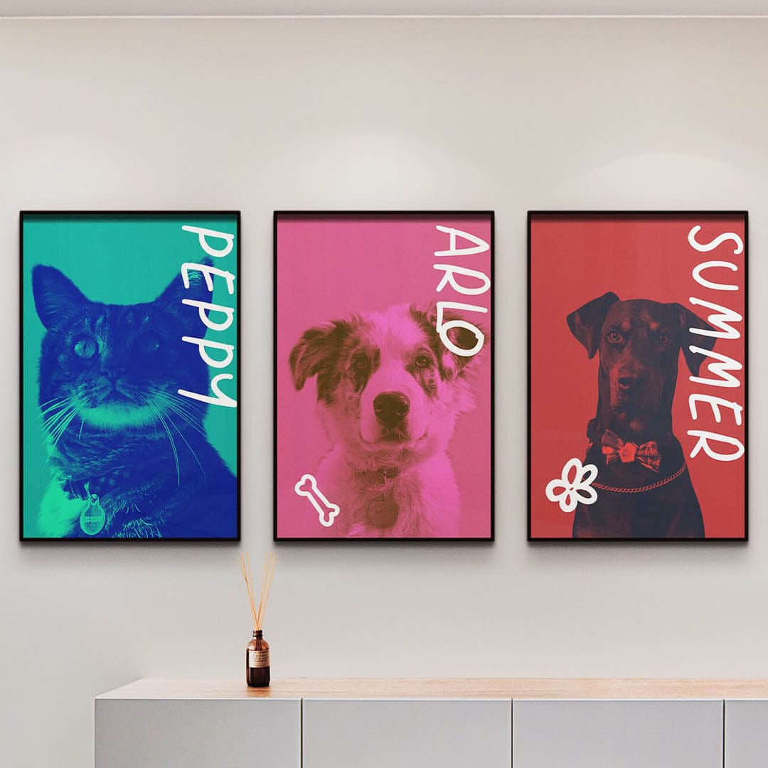 Vogue Duotone  - Custom Pet Poster