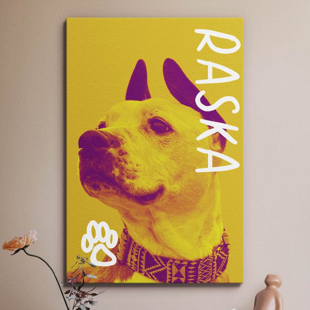 Vogue Duotone - Custom Pet Canvas