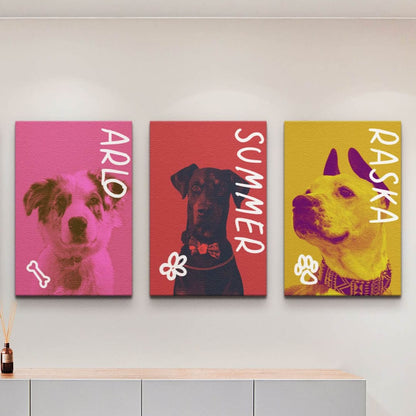 Vogue Duotone - Custom Pet Canvas