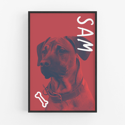 Vogue Duotone  - Custom Pet Poster