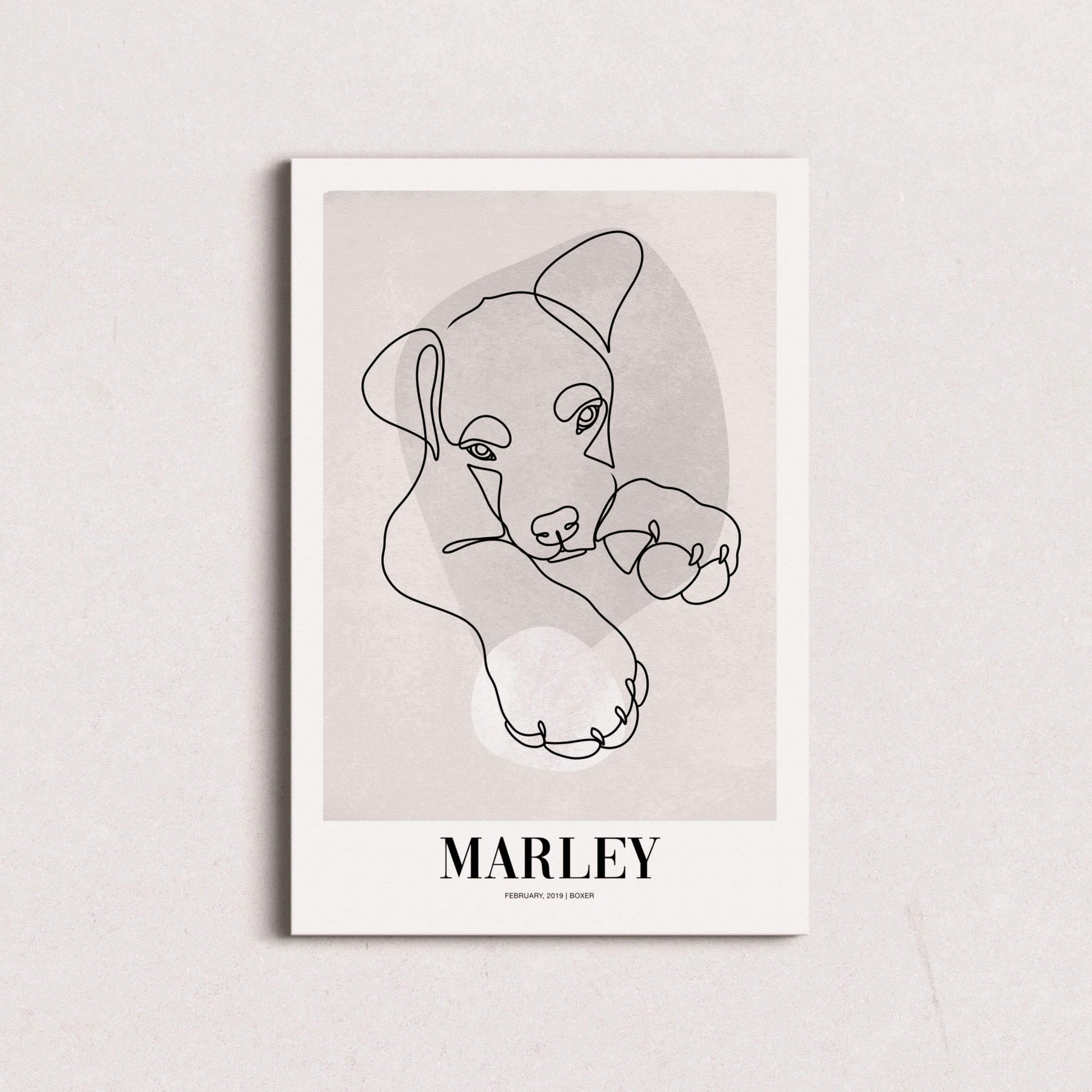 Pebble - Custom Pet Canvas - Vogue Paws