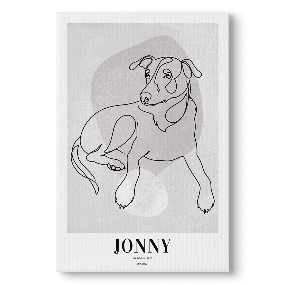 Pebble - Custom Pet Canvas - Vogue Paws