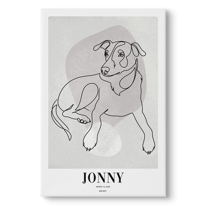 Pebble - Custom Pet Canvas - Vogue Paws