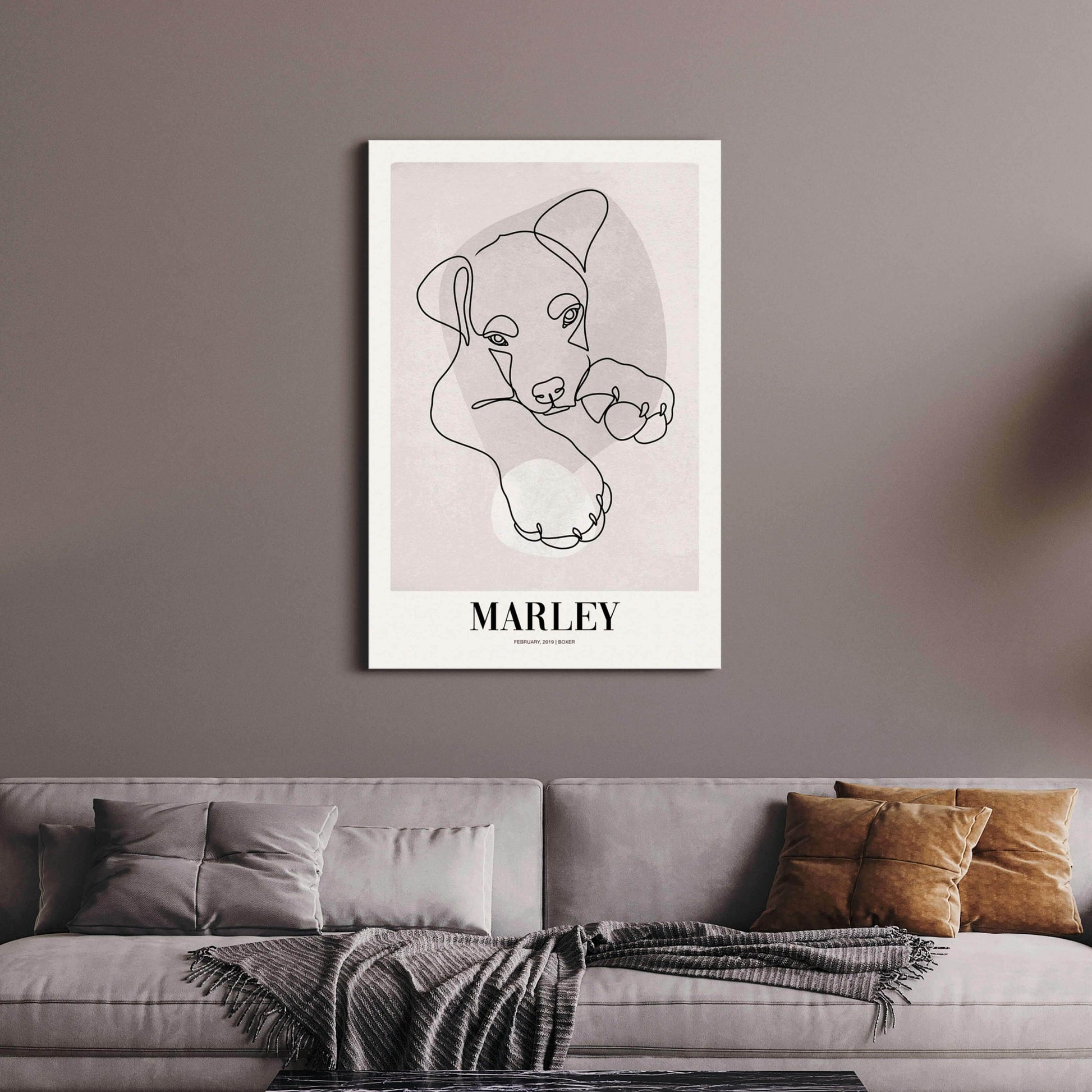 Pebble - Custom Pet Canvas - Vogue Paws