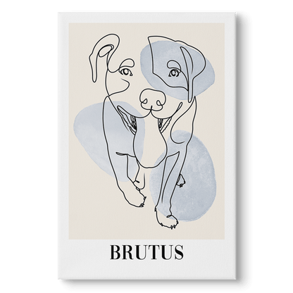River Stones - Custom Pet Canvas - Vogue Paws