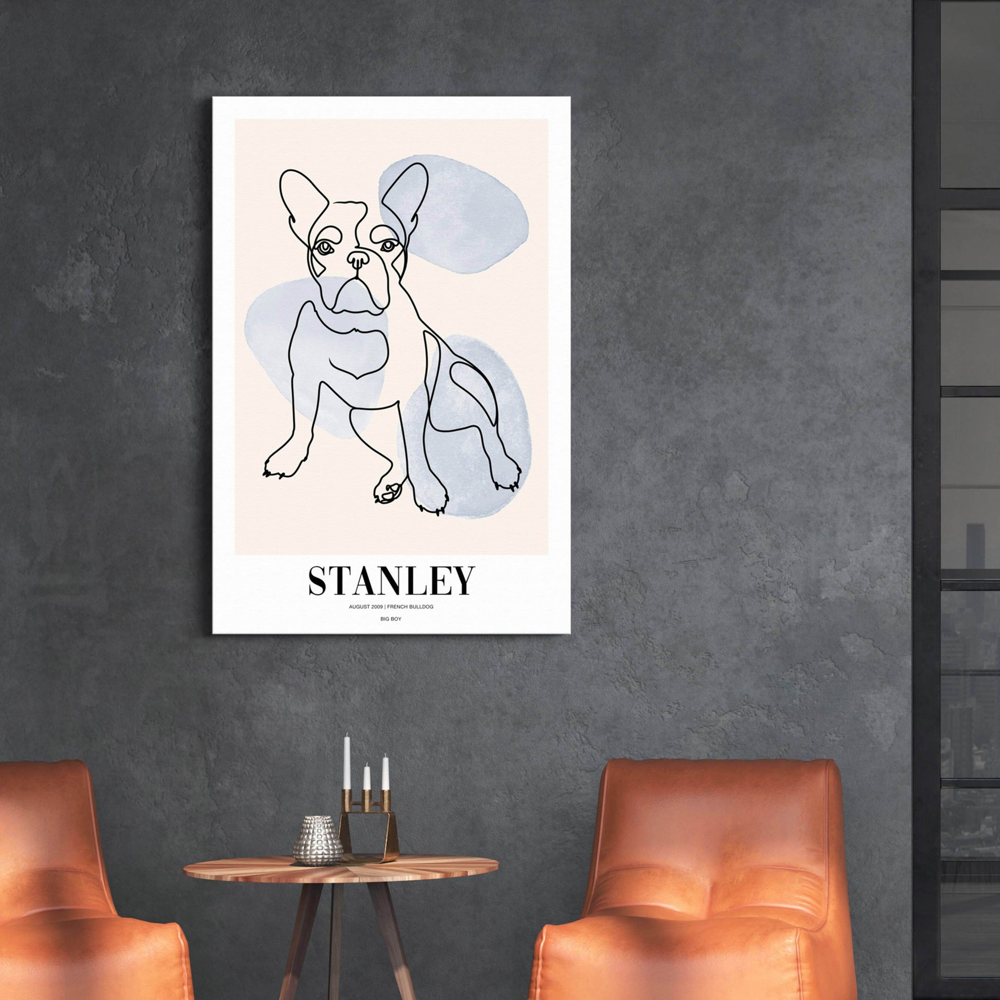 River Stones - Custom Pet Canvas - Vogue Paws